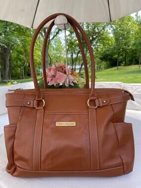 CLARK & MAYFIELD Hawthorne Leather 17.3" Laptop Handbag (4000